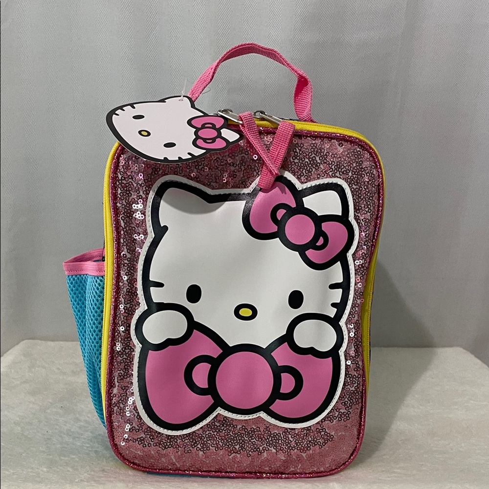 NEW Hello Kitty Sparkly Pink and Yellow Kids Bag